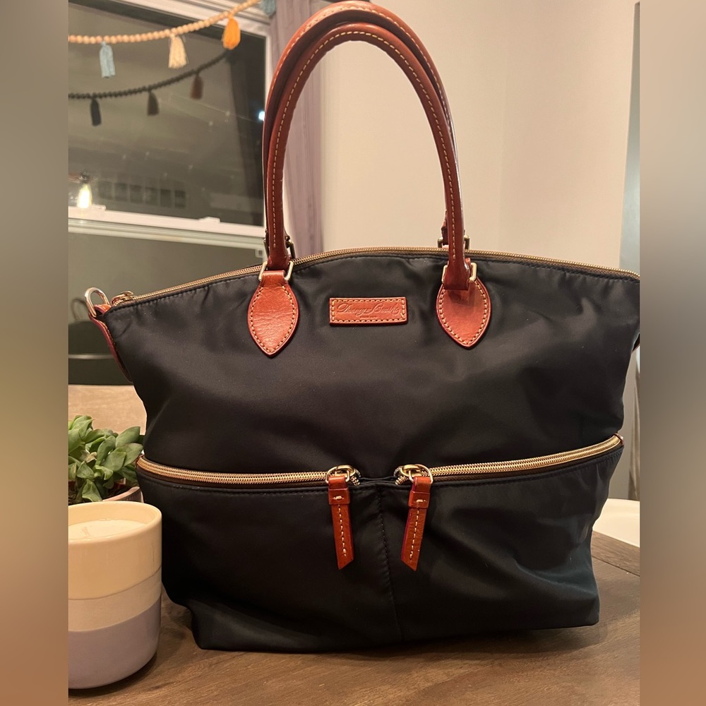 Dooney and Bourke Nylon Satchel Crossbody | Dark Navy